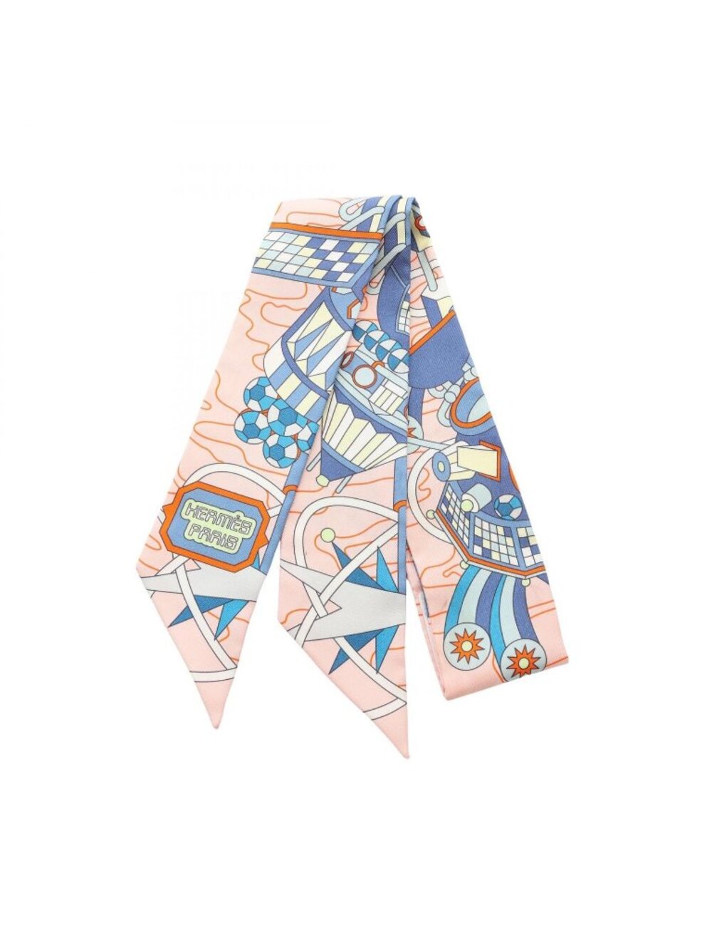 Hermes Scarf Twilly Odyssey Ribbon Silk
